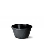 Vaso Plástico Cuia Nobre 01 Com Prato Jardins Preto 2,7 litros