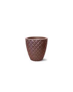 Vaso Diamante Redondo 43 - Tabaco