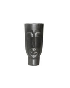 Vaso Face Totem Mulher 85 - Cinza Metálico