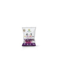 Fertilizante 4 em 1 Torta Farinha Humus Carvao - 1kg Saco