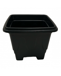 Vaso Plástico Quadrado 2 Preto 12 litros - Goyama
